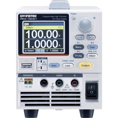 GW Instek PPX-10H01-GPIB Bench PSU (adjustable voltage) 100 V (max.) 1 A (max.) 100 W USB , LAN, RS232, RS485, GPIB
