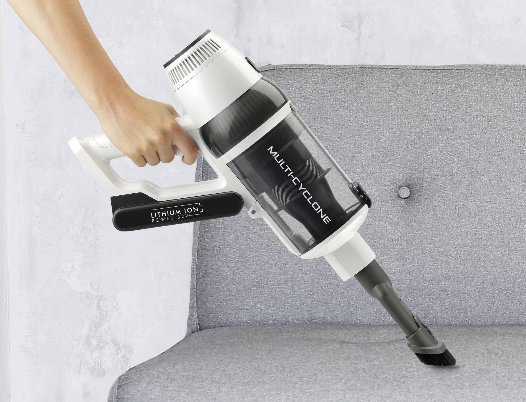 Trisa Quick Clean Professional T9670 9496.7010 Handheld battery vacuum cleaner 600 W Incl. dust bags, Cyclonic, Incl. ba-2