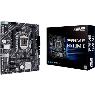Asus PRIME H510M-E Motherboard PC base Intel® 1200 Form factor (details) Micro-ATX Motherboard chipset Intel® H510
