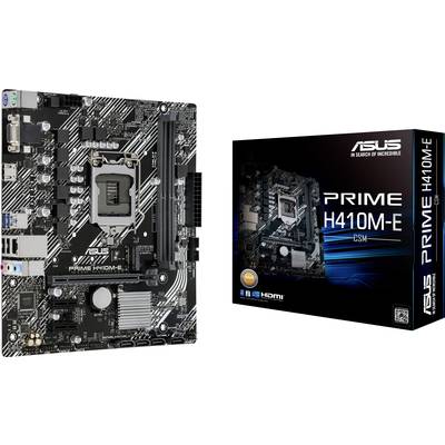 Asus PRIME H410M-E/CSM Motherboard PC base Intel® 1200 Form factor (details) Micro-ATX Motherboard chipset Intel® H410