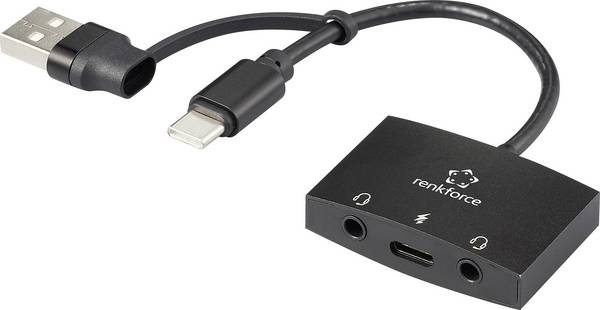 Renkforce RF-AA-200 2.0 Sound card, external  External headphone jacks