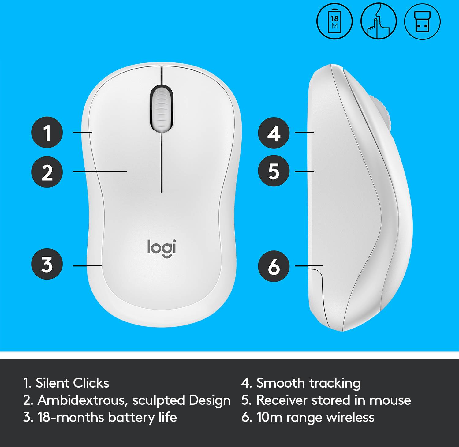 logitech m220 dimensions