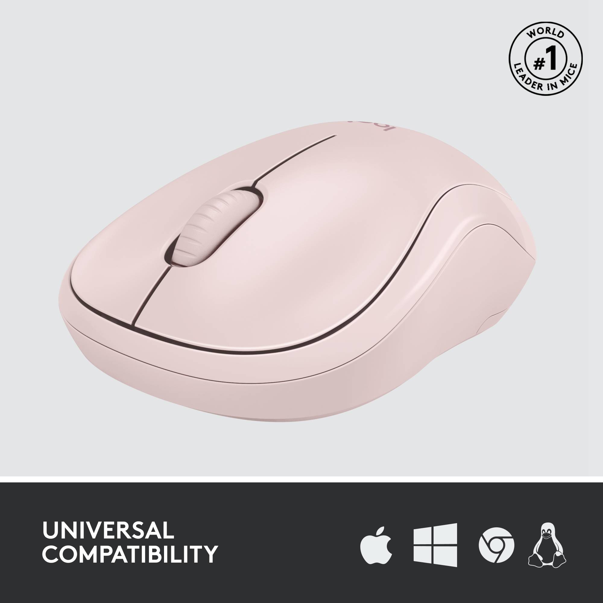 Logitech M220 Silent Mouse Radio Optical Pink 3 Buttons 1000 dpi-5