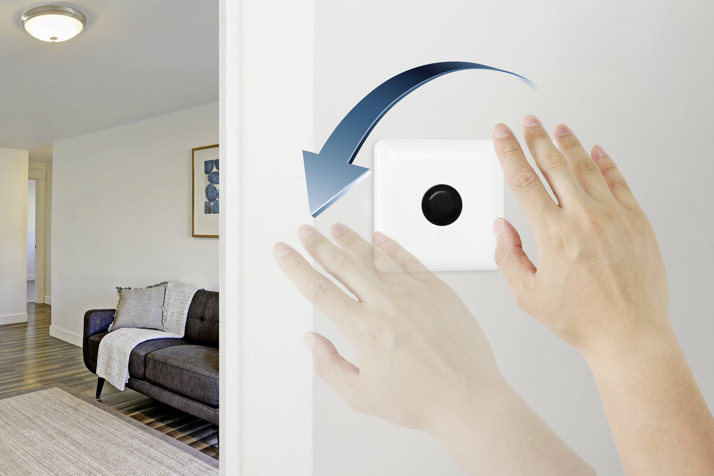 Sygonix SY4750518 Flush mount Motion detector White