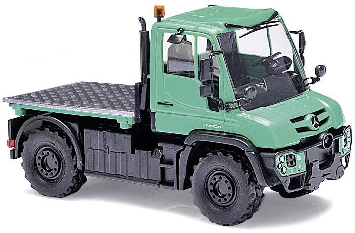 Busch 50930 H0 HGV Mercedes Benz Unimog U 430 with flat platform-0