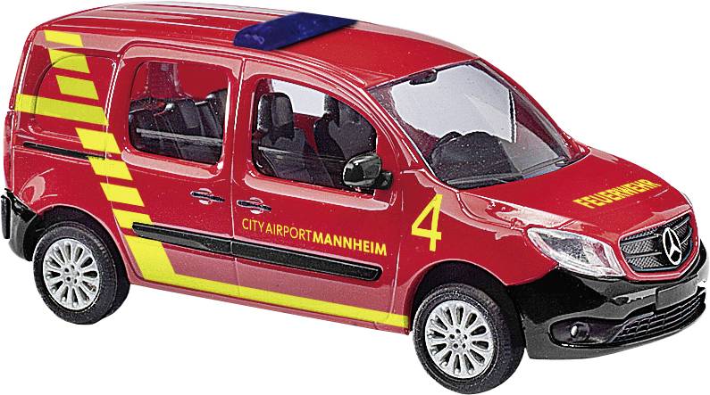 Image of Busch 50665 H0 Police & Emergency Service vehicle Mercedes Benz Citan Kombi City Airport Mannheim