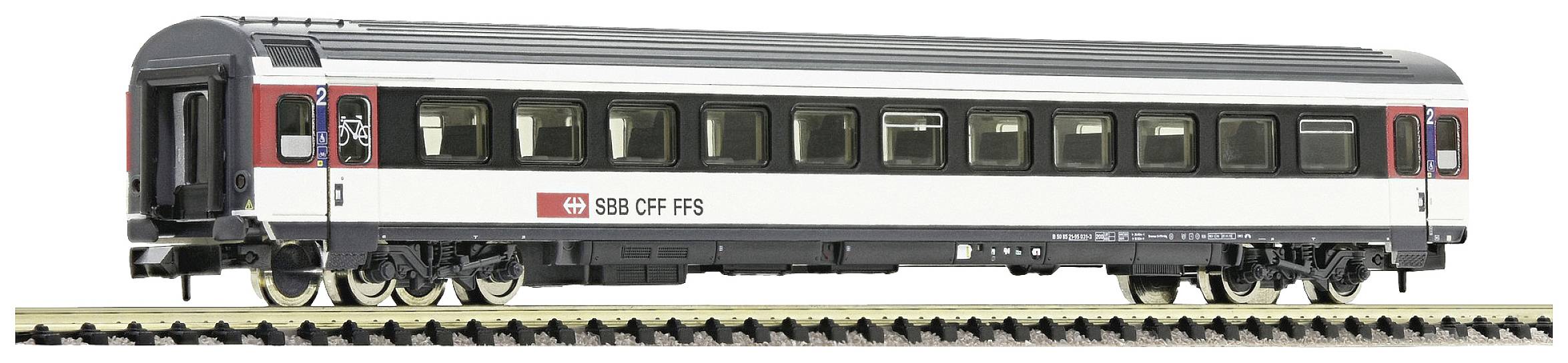 Fleischmann 890323 N Passenger coach 2. Class of SBB 2nd class-0