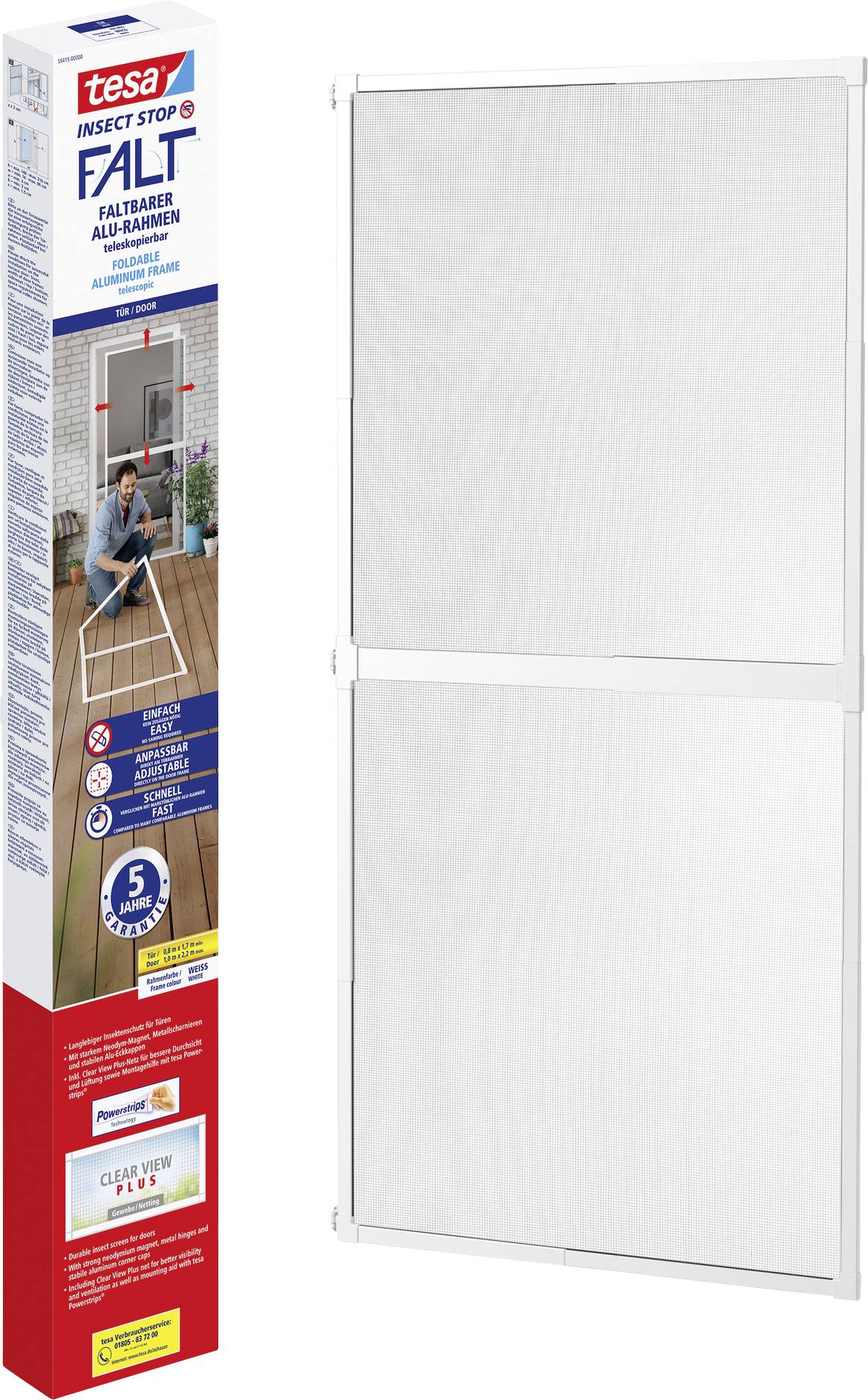 tesa FALT 55415-00000-00 Door insect netting White 1 pc(s)
