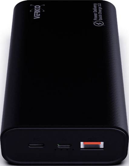 Verico Power Pro PD Power bank 20000 mAh Power Delivery LiPo USB type A, USB C® Black-2