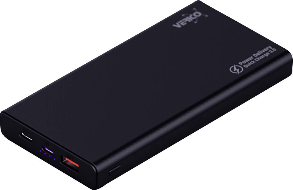 Verico Power Pro PD Power bank 10000 mAh Power Delivery LiPo USB type A, USB C® Black-4
