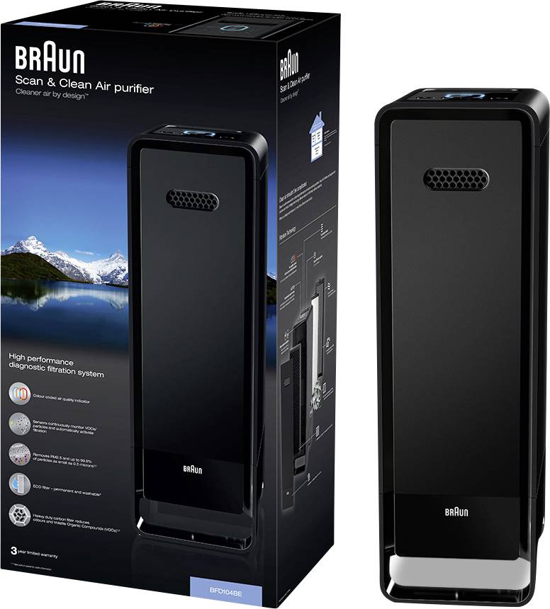 Braun BFD104BE2 Air purifier 129 m²-3