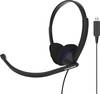 KOSS CS200 PC On-ear headset Corded (1075100) Black Microphone noise cancelling, Noise cancelling