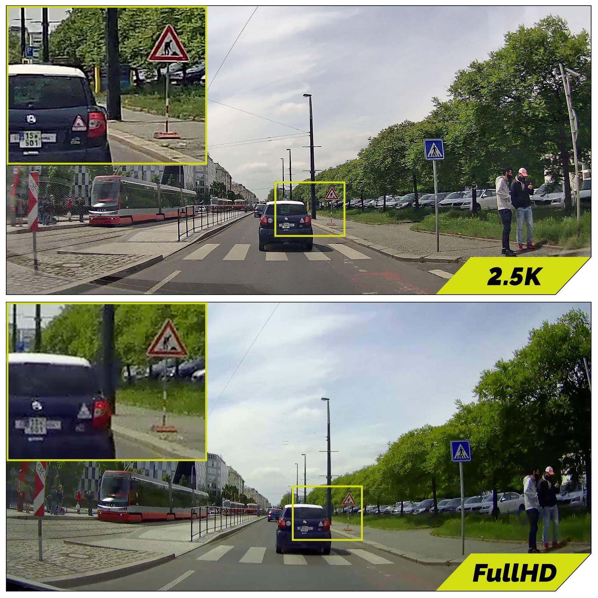 TrueCam H7 Dashcam with GPS Wi-Fi, Automatic start, WDR, GPS/radar detector, Time lapse, Accelerometer, Loop recording, -3