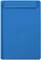 Blue clip folder with a ruler along the edge, suitable for holding paper documents.