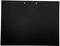 A rectangular, black, blank drawing board with two holes at the top, suitable for hanging.