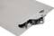 Silver clipboard with metal clip, perfect for securing paper documents.