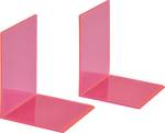 Maul 3513621 Book supports made of acrylic, neon pink