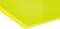 A bright yellow, glossy, right-angled object, possibly an art element or part of a modern sculpture.