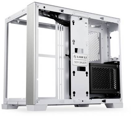 Lian Li O11 Dynamic Mini Snow Edition Midi tower Game console casing, Casing  White Window