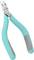 Wire cutters with green handle; used for cutting wire or precision mechanics; 'Weller' marking on tool.
