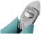 Close-up of a blue pliers with the inscription 'Weller Erem Swiss 2476E'.