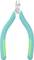 'Green pliers with metal tip, suitable for precision cutting work.'