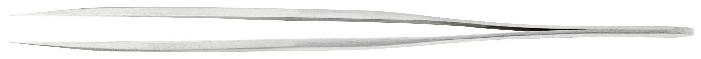 Metal tweezers with pointed ends, typically used in laboratory or medical settings for grasping small objects.