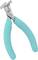 Pliers with turquoise handles, brand 'Weller'. Developed for cutting and stripping wires in electronic applications.