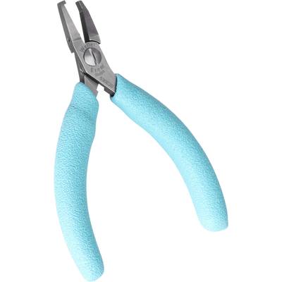A pair of pliers with turquoise handles, suitable for gripping or cutting wire and small objects.
