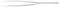 Silver precision tweezers with narrow tips, suitable for delicate work or removing small objects.