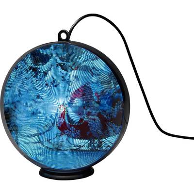 Konstsmide 1560-700 LED motif Santa Claus and sledge  LED (monochrome) Black  Timer