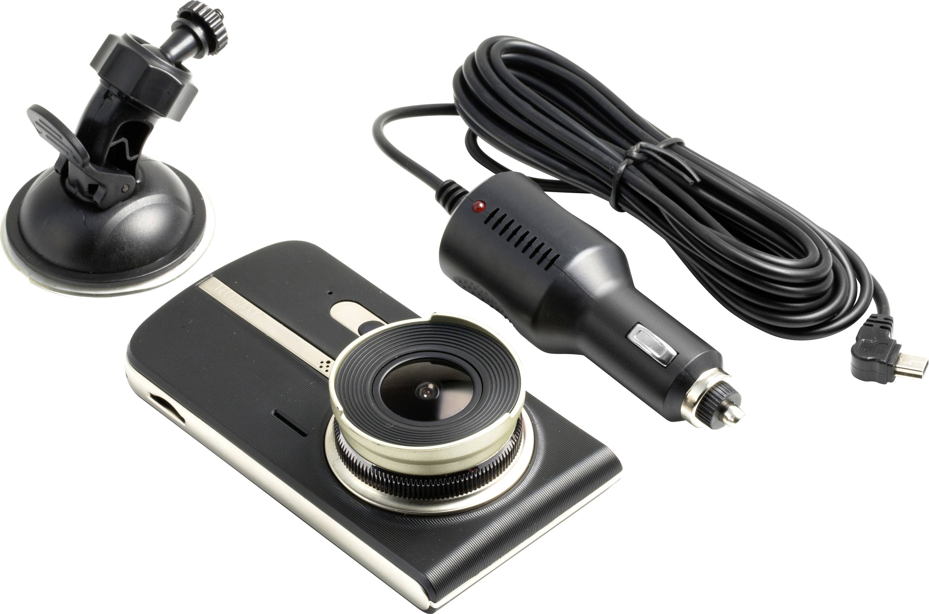 Image of Technaxx TX-167 Dashcam Horizontal viewing angle (max.)=130 ° 5 V Proximity alert, Display, Lane assist, Microphone