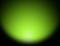 A bright, green light radiates from the centre of a black surface.