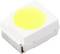 A small, square LED chip with a yellow luminescent surface on a white casing.