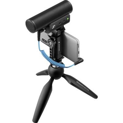 Image of Sennheiser MKE 400 Mobile Kit Camera microphone Transfer type (details):Corded incl. pop filter, incl. cable, incl. bag, incl. clip, incl. stand