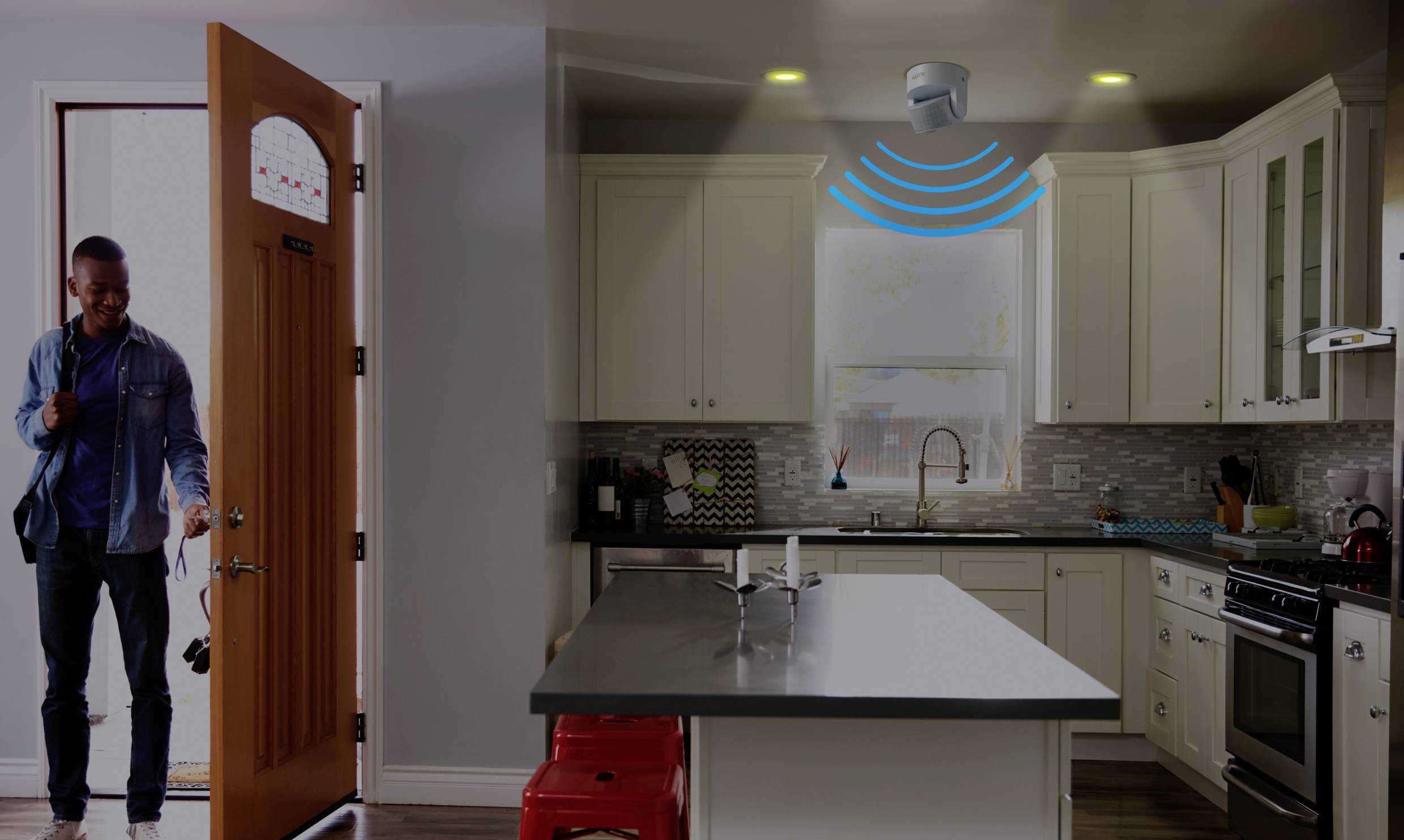 Sygonix SY-4755360 Ceiling, Wall, Surface-mount PIR motion detector 180 ° Relay White IP65-9