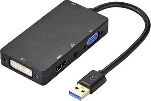 Renkforce External graphics card        USB A (USB 3.2 1st gen) HDMI™, DVI, VGA