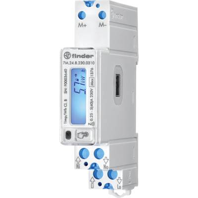 Finder 7M.24.8.230.0310 Electricity meter (AC)  Digital 40 A MID-approved: Yes  1 pc(s)