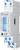 A white electric metre by Finder with a blue display showing '57 kWh'. It has blue buttons and connections.