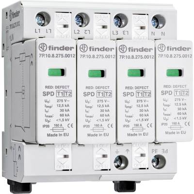 Finder 7P.15.8.275.1012 7P.15.8.275.1012 Surge arrester  Surge protection for: Switchboards   1 pc(s)