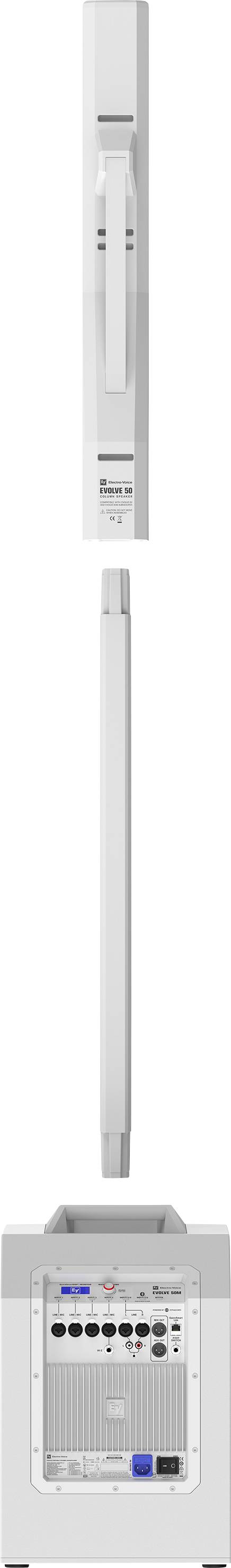 A modular, vertically oriented switchmode power supply with various connection options on the top surface.