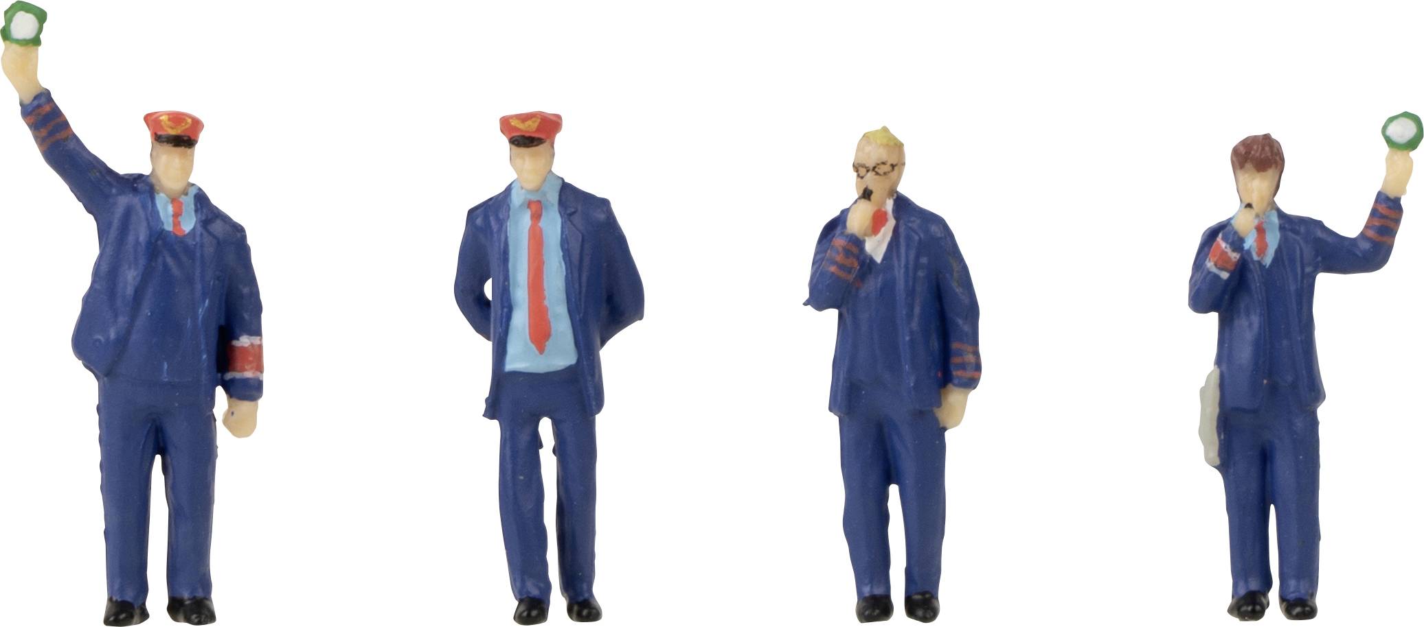 Image of Faller H0 Train staff & conductors whistle Painted, Standing