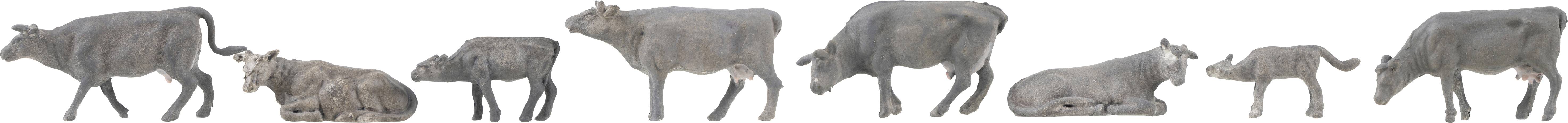 Faller H0 Mountain cows Painted, Standing, Horizontal