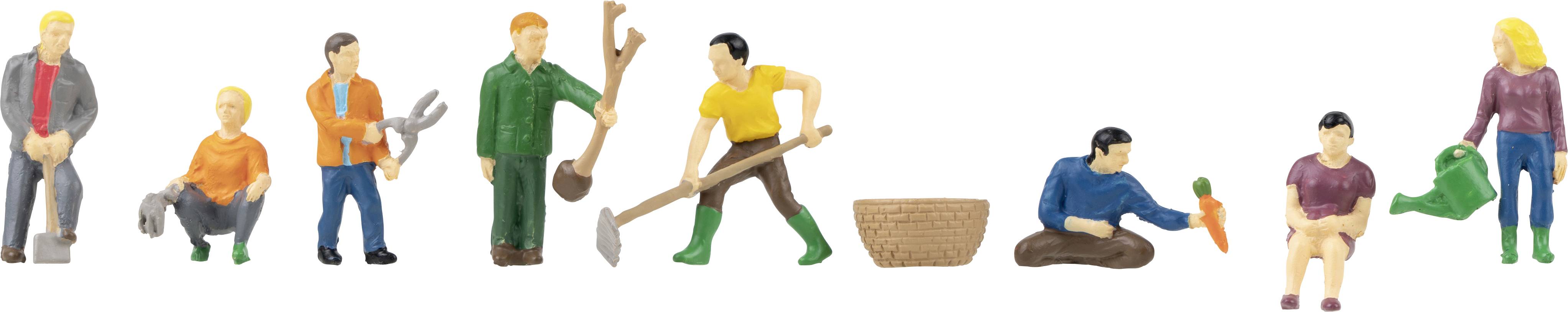 Faller H0 In the garden Painted, Standing, Sitting