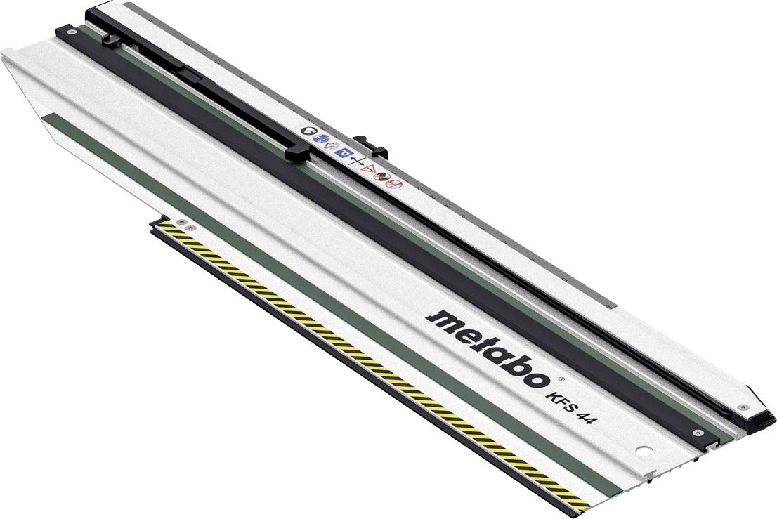 Metabo KFS 44 cordless plunge-cut circular saw rail guide, shown in product-style isolation.
