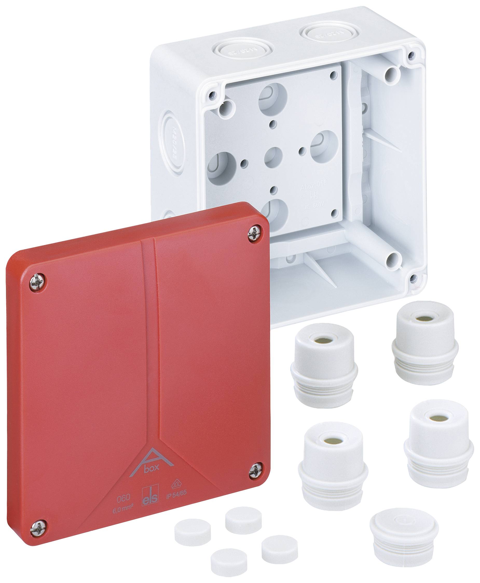 Spelsberg 80670701 Joint box (L x W x H) 110 x 110 x 67 mm Red IP65 1 pc(s)-0