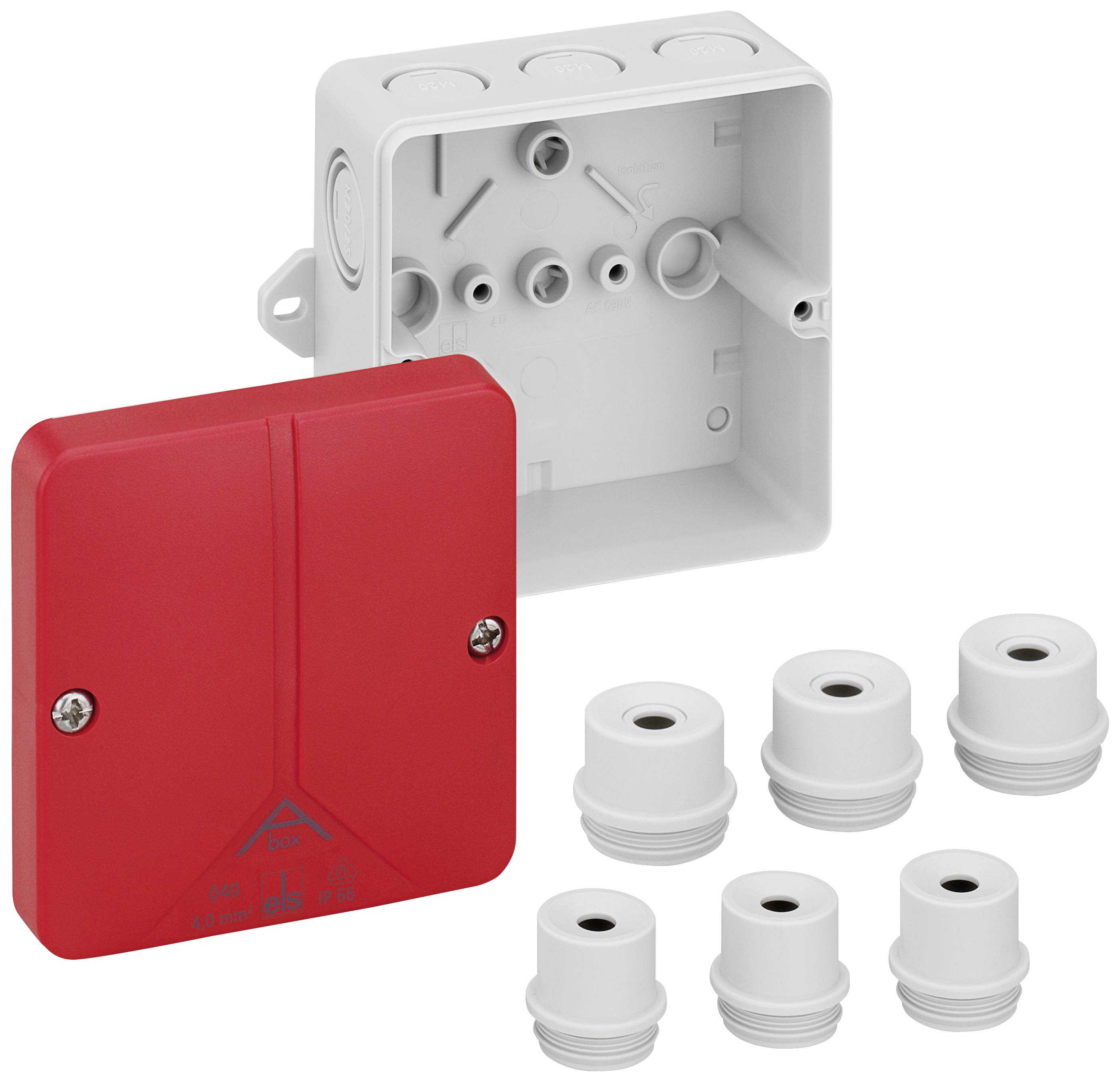 Spelsberg 81270701 Joint box (L x W x H) 94 x 94 x 57 mm Grey IP65 1 pc(s)-0