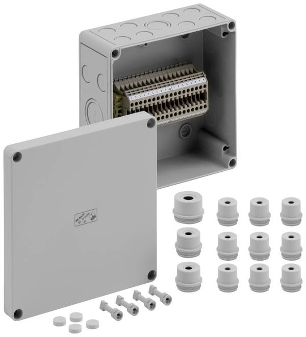 Spelsberg RKi 4/18-18x4q Serial terminal enclosure 180 x 182 x 90 Plastic Grey 1 pc(s)