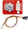 'Rotation sensor module with plug connections and cables. Labelled with OUT, VCC, GND. Suitable for electronic projects with Arduino.'