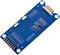A blue PCB module with multiple electrical components and connections, labelled 'LQFP'. It is used for electronics projects.